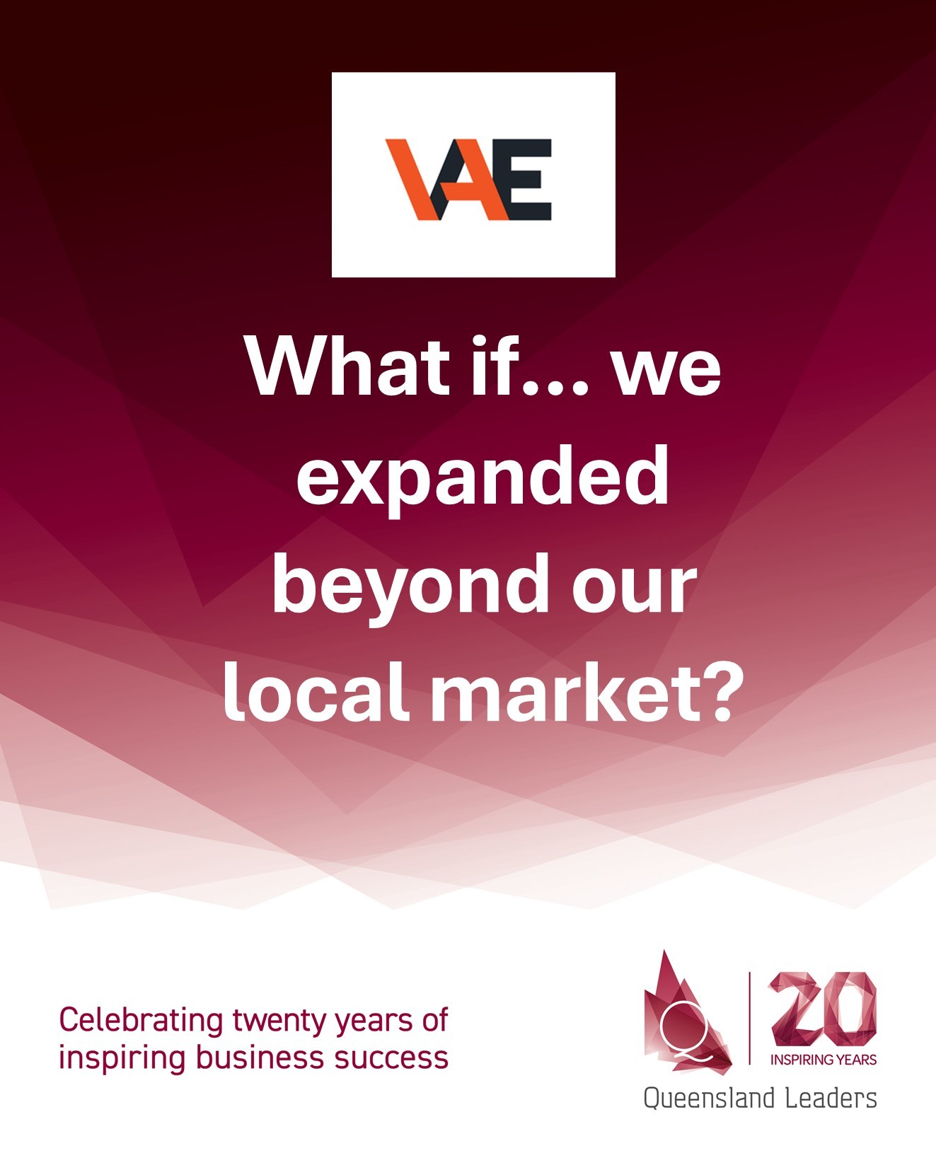 What if... we expanded beyond our local market?